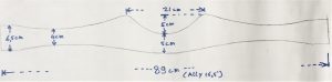 89 Centimeter is de lengte voor de Ally 16,5'DR. Andere modellen even opmeten in je boot.